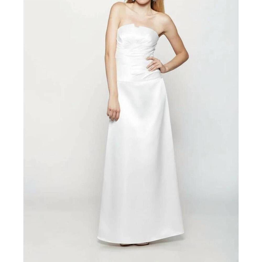 NEW LAST DRESS timeless grace gown in white